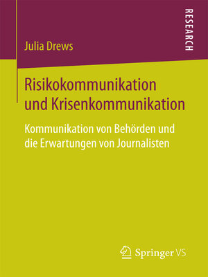 cover image of Risikokommunikation und Krisenkommunikation